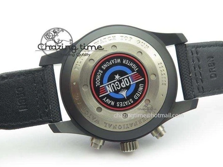 MIROTIME 0521 Pilot Chrono IW388003 Real Ceramic V6F 1:1 Best Edition On Black Nylon Strap A StreetReady 7284